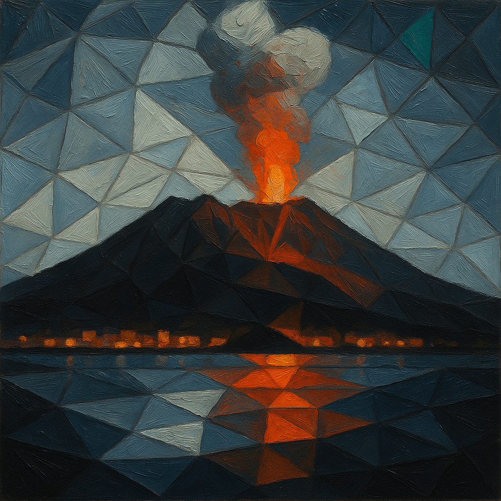 夜間噴火